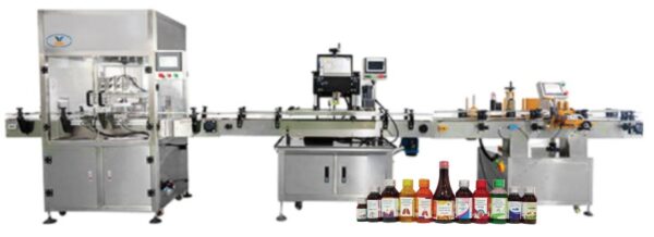 Automatic Bottle Filling Capping & Labeling Lines